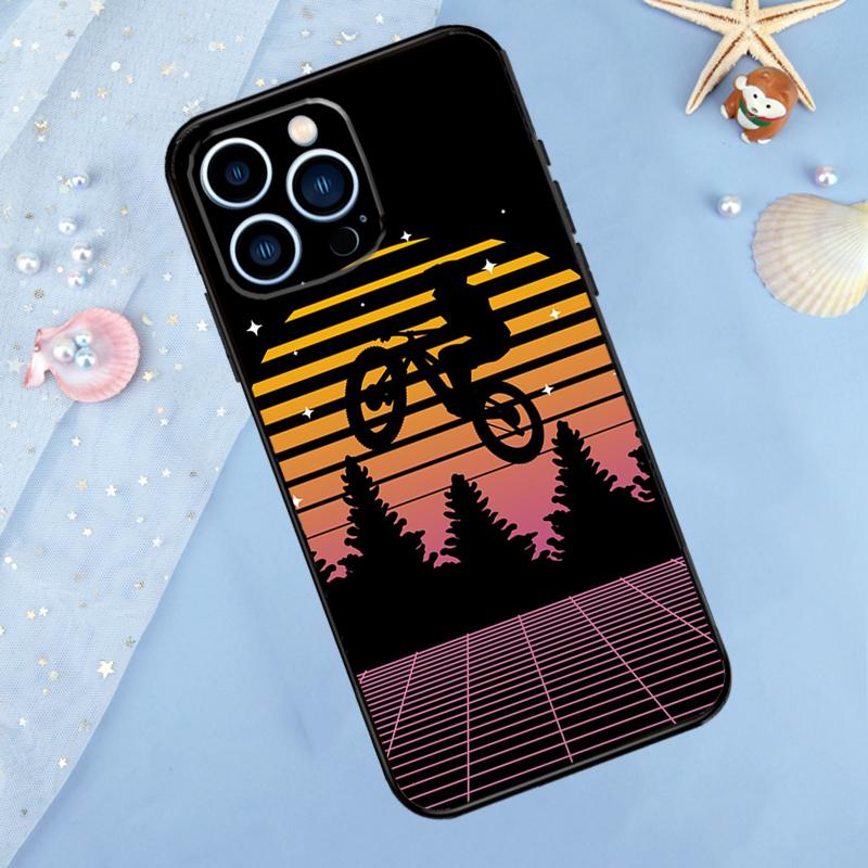 

MTB Mountain Bike Cycling Bicycle Case For iPhone 17 Pro Max 16 15 14 13 12 11 Pro Max Plus 12 13 Mini 16e 17 Air Back Cover iPhone 16