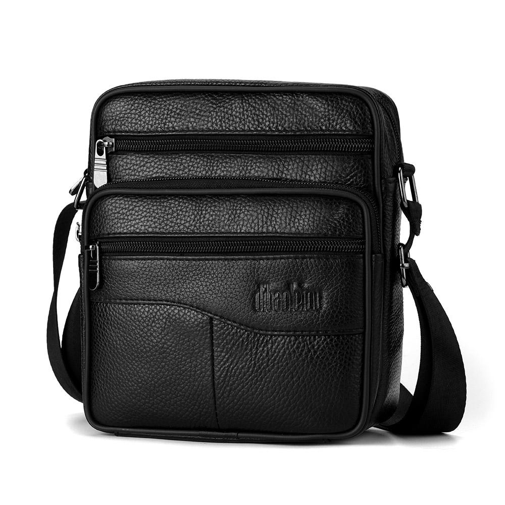 Men's Large Size Genuine Leather Shoulder Bags Tote Business Man Crossbody Messenger Bag Leather Bags
