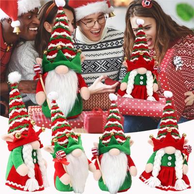 Couple Elf Doll Decoration Santa Claus Doll Faceless Doll Decoration Christmas Gifts for Kids Friends Party Plush Toy 2025