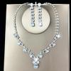 Elegant Water Drop Zircon Earrings for Women - Classic Bridal Wedding Jewelry