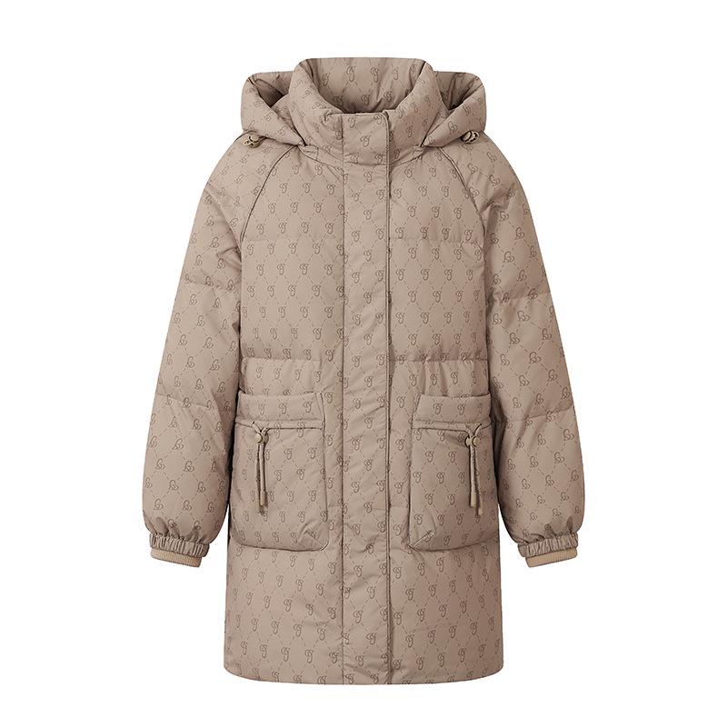 Women's Winter Down Jacket - 90% White Duck Down, Thickened Warm Coat for Middle-Aged and Elderly.