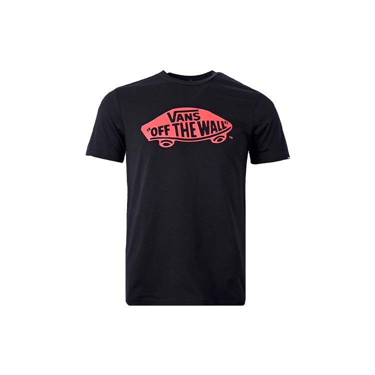 Vans T Shirts Unisex Black Crew Neck Moderate Straight Fit VN0A4MM7BRR