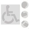 Handicap Stencil Template Pavement Painting Easy To Use 1mm Thickness Versatile Flexible Garage