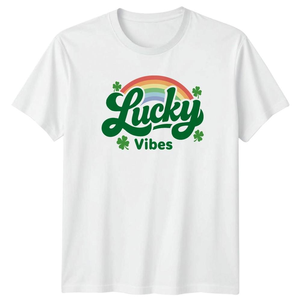 Lucky Vibes TShirt St Patricks Day Holiday Celebration S