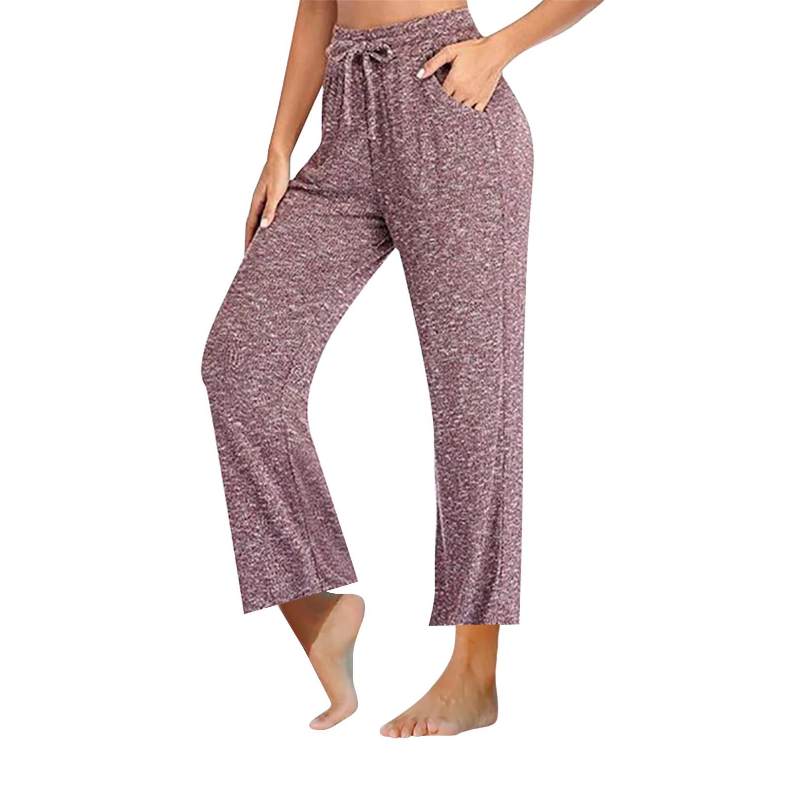 

Женские модные однотонные повседневные брюки, широкие брюки XL