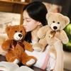 Cute Colorful Bow Tie Bear Doll Plush Toy Hug Bear Doll Children Birthday Gift Rag Doll Teddy Bear Home Living Room Bedroom