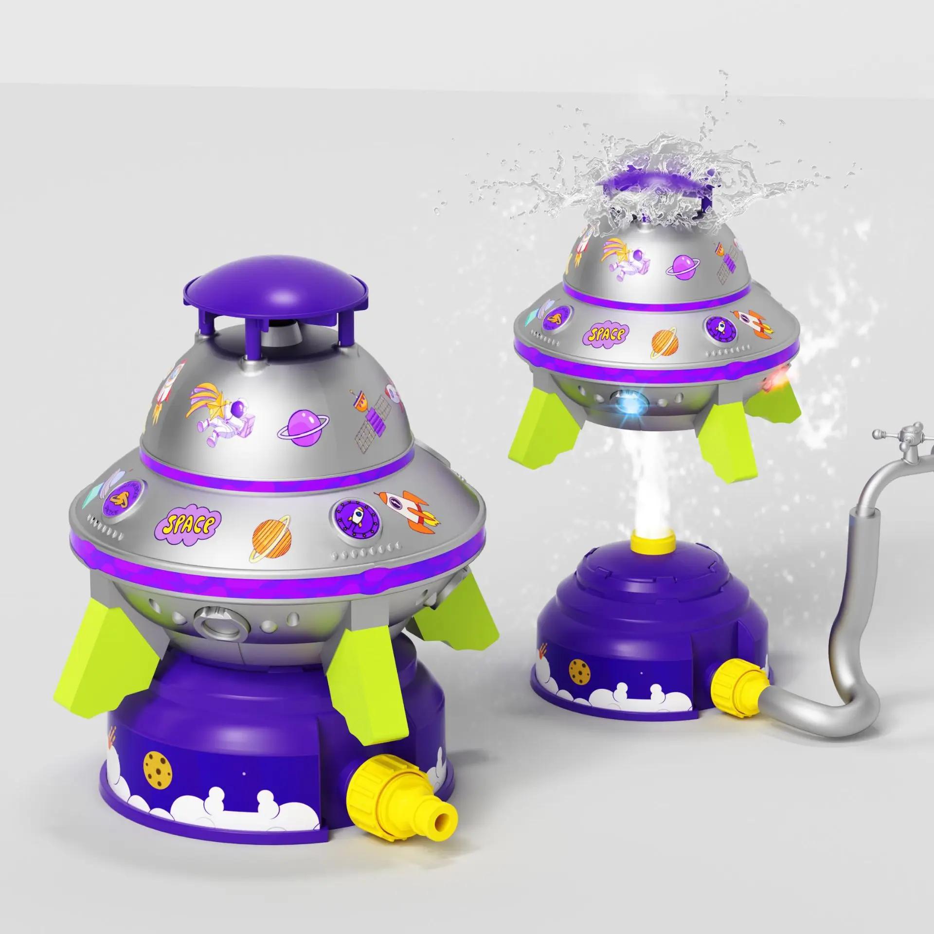 

Water Sprinkler For Kids Grass Sprinkler 360-degree Rotation Flying Saucer Lighting For Pet Cooling Gardening Watering Beach