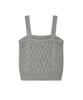 WACKY WILLY Women'S Cable Knit Bustier Grey