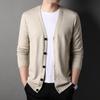 High Quality Men's V-Neck Sweater Cardigan Autumn Winter New Soft Simple Knitwear Jacket Fashion Casual Versatile Trend Menswear
