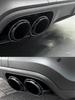 18-24 Year Porsche Cayenne Black Quad Exhaust Tailpipe Muffler Modification