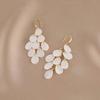 1 Pair Of Niche Design Shell Tassel Earrings, Retro High-End Temperament Earrings For Women