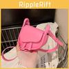 Trendy Stylish Mini Saddle Bag For Women Modern Spring Candy Color Handbag