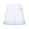 MARTINE GOLF Color Line Pleats Culottes_White