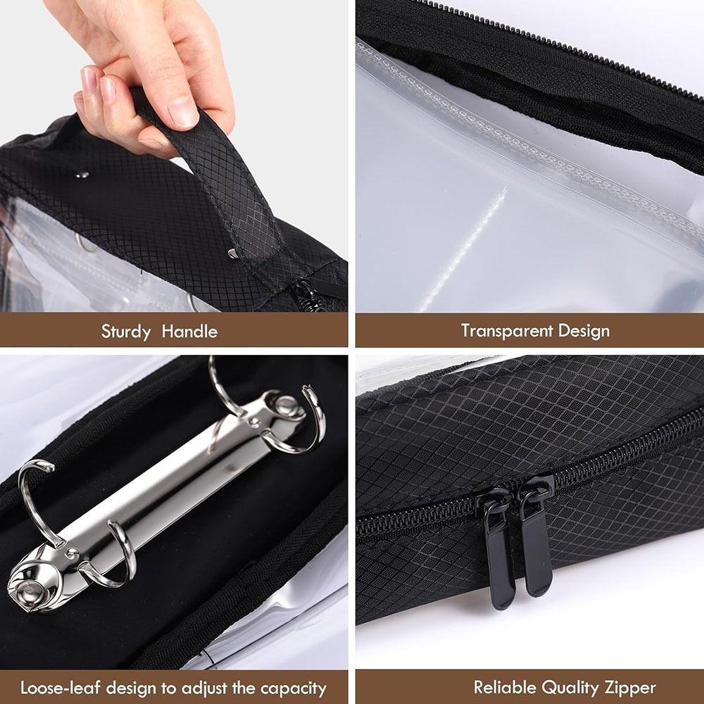 Dust-proof Jewelry Display Bag Large Capacity Earring Holder Clear PVC Jewelry Organizer  Travel