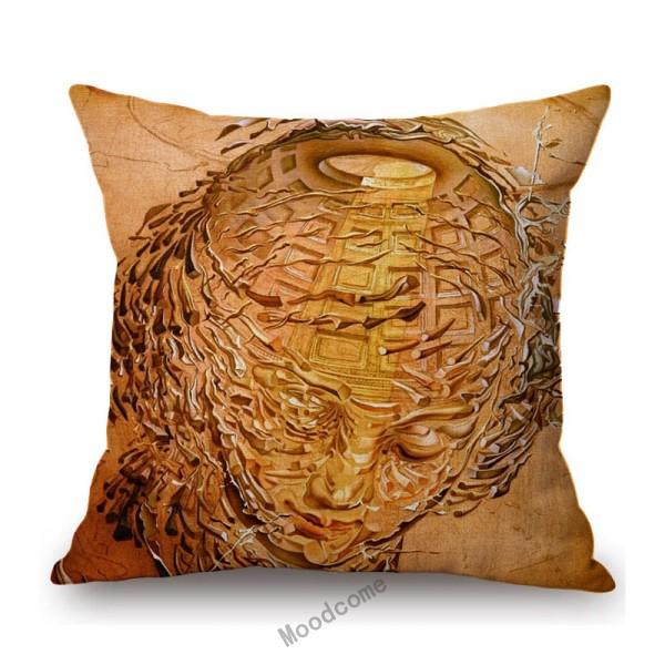 Salvador Dali Surrealism Oil Painting Portrait Decorative Art Cotton Linen Sofa Throw Pillow Case Abstract Art Cushion Cover