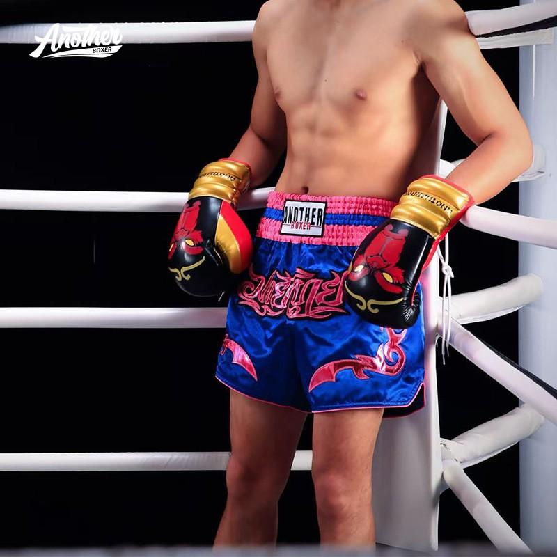 ANOTHERBOXER Muay Thai Šortky Boxerské MMA Kickboxerské Tréninkové Závodní Lehké Prodyšné Bojové Kalhoty
