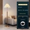 Nordic Retro Pleated Floor Lamp – Minimalist Living Room & Bedroom Decor, Warm Atmosphere Standing Light