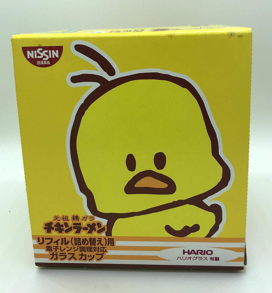 Hario Glass Original Chicken Broth Chicken Ramen Refill Cup, Microwave-Safe