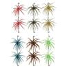 2Pcs 5CM/1.9G TPE Bionic Sea Urchin Lure Floating Simulation Sea Urchin Artificial Bait Shore River Lake Saltwater Fishing Fuzzy Soft Lure Bass