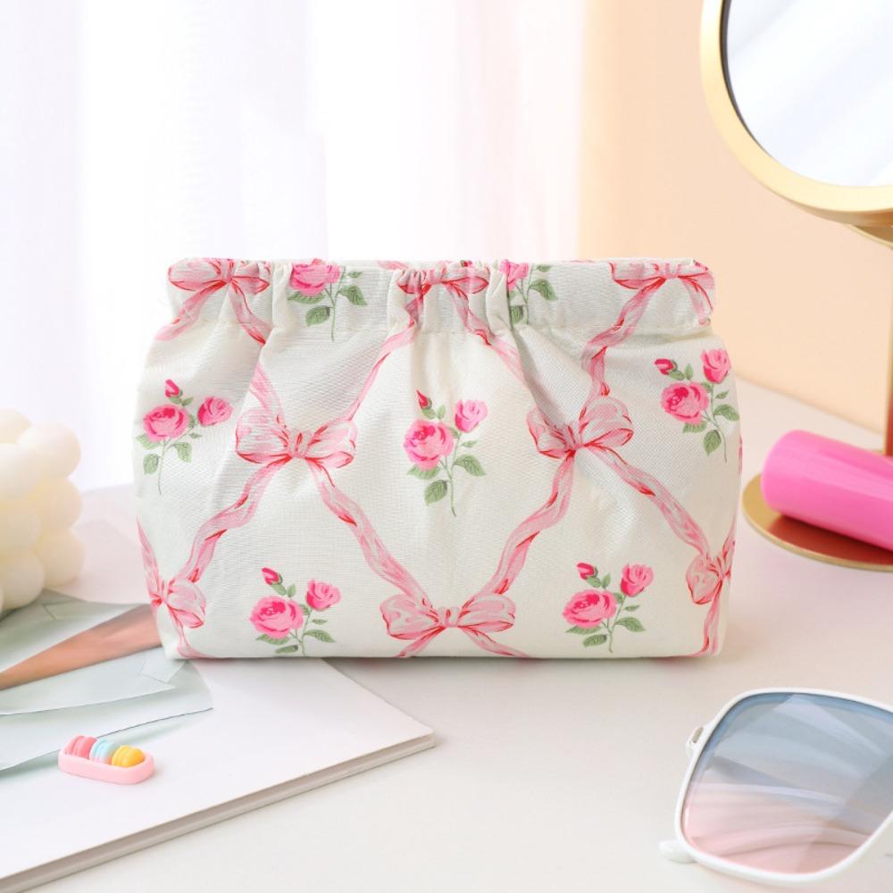 

Мини Кошелек для Монет Вельветовый Мешочек для Хранения Мелочи Модный Мешочек-Шрапнель Путешествия Pink Flower Large