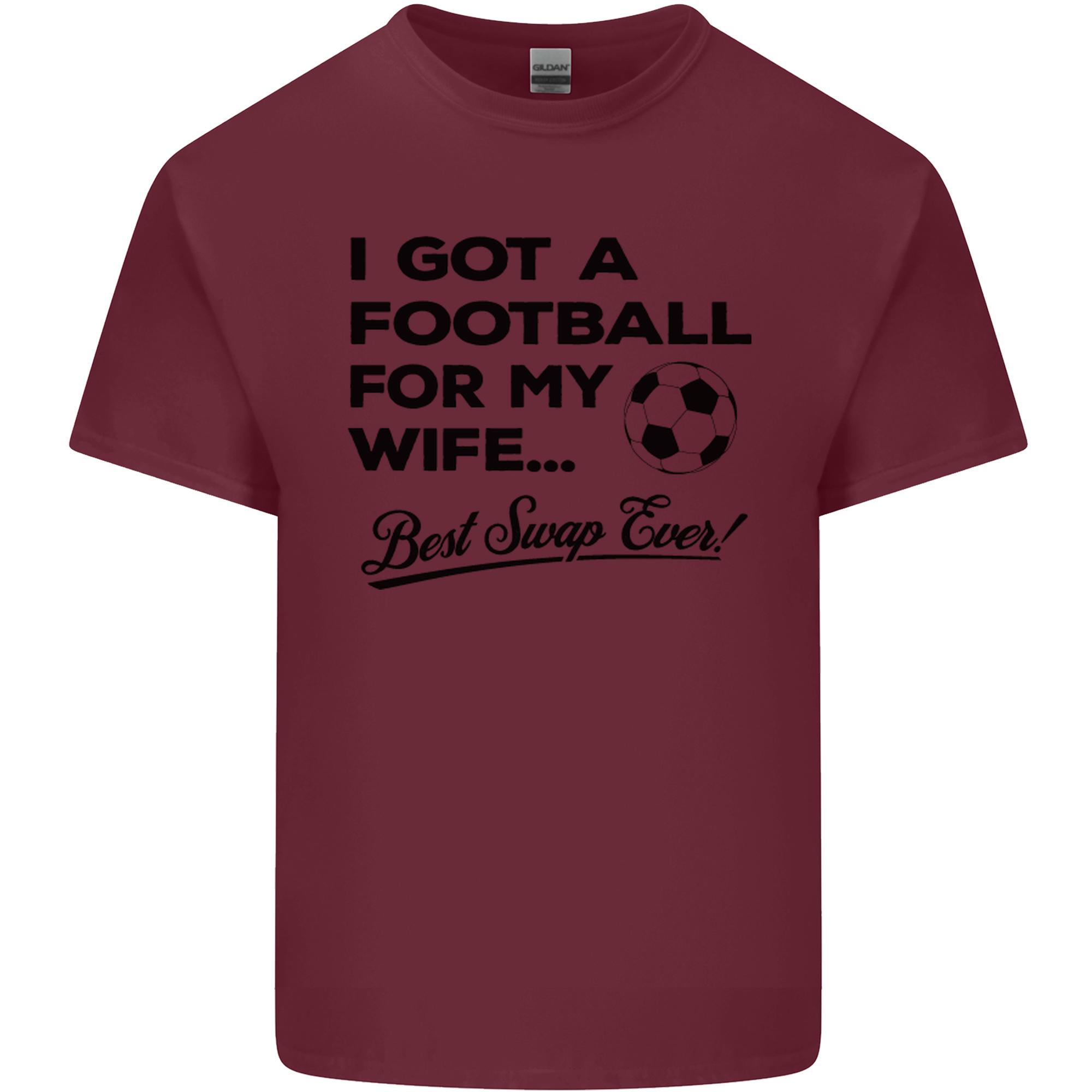 Football for My Wife Best Swap Ever Funny Unisexs Light Cotton TShirt S