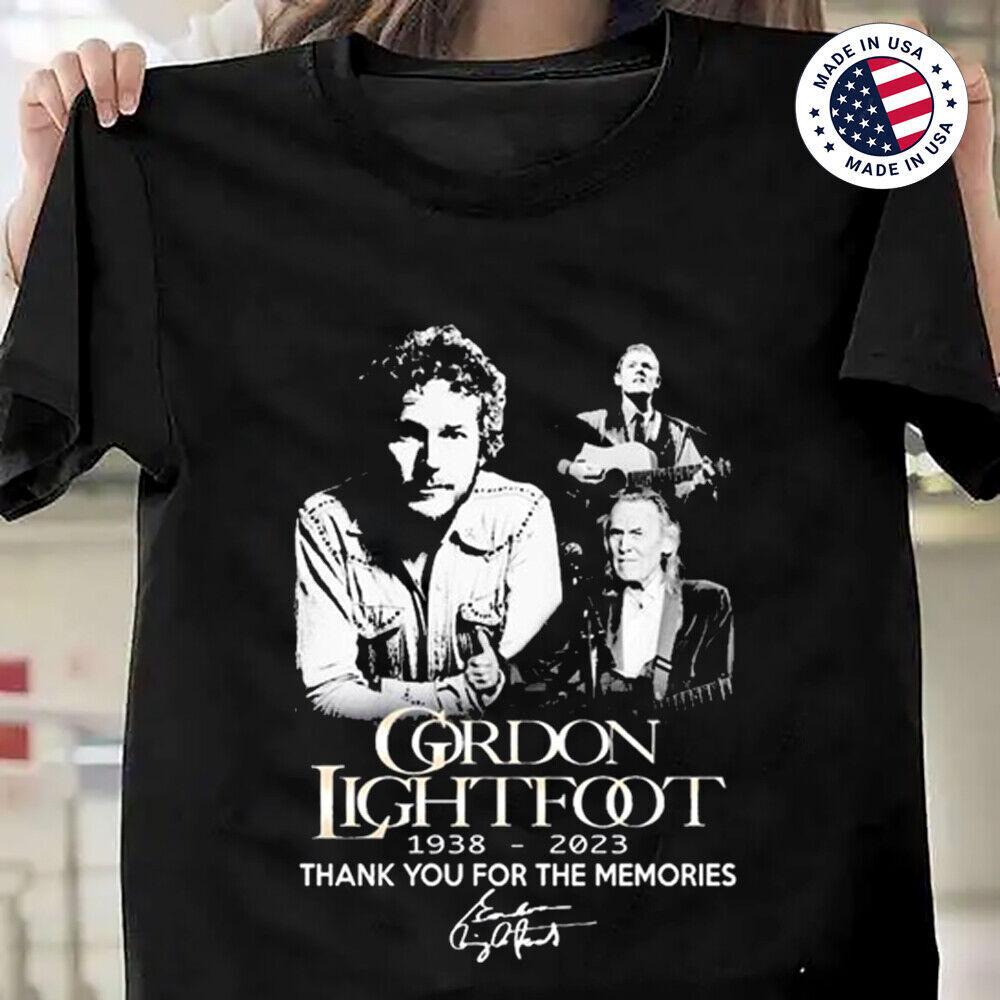 Gordon Lightfoot 1938 2023 thank you for the memories signature shirt Unisex T-Shirt