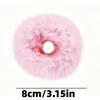 10-Pack of Random Colors, Autumn and Winter Simple Plush Hair Ties, Faux Mink Fur Hair Bands, Korean Style, Trendy, Non-Damaging to Hair, C