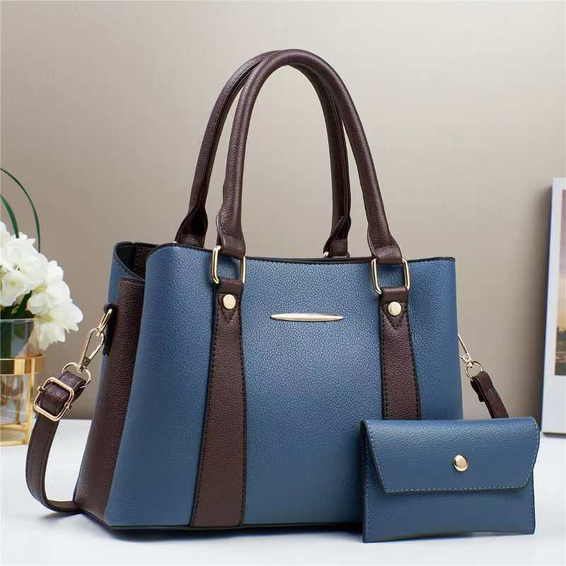 Patchwork Mother-and-child Bag  Fashionable and Trendy Single-shoulder Women's Bag  High-end Feel  Large-capacity Crossbody Bag  Handbag for Women