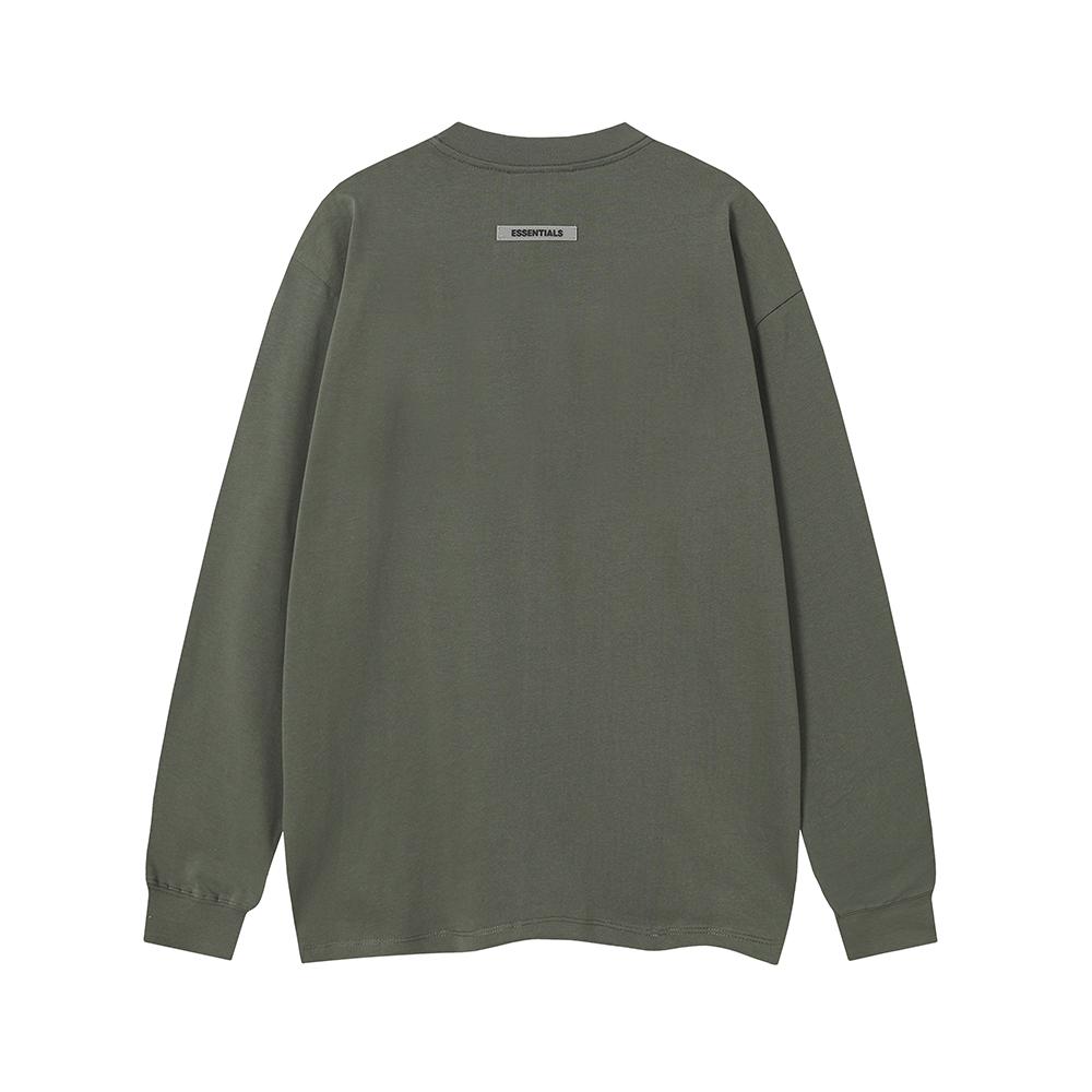 F101 Fear Of God Essentials Letter Print Oversized T-shirt Crewneck Sweatshirt - Unisex Streetwear Pullover