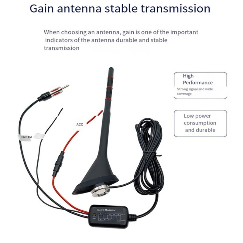 Universal Car Roof Antenna High Performances Whip Style Car Antenna Plastic Car Antenna with Long Cable for Vehicles