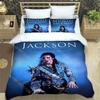 3D tištěné povlečení Michael MJ Jackson pro chlapce a dívky Povlak na peřinu Povlak na polštář Jednolůžko Dvoulůžko Král Královna Plná Jednoduchá Dvojitá Velikosti