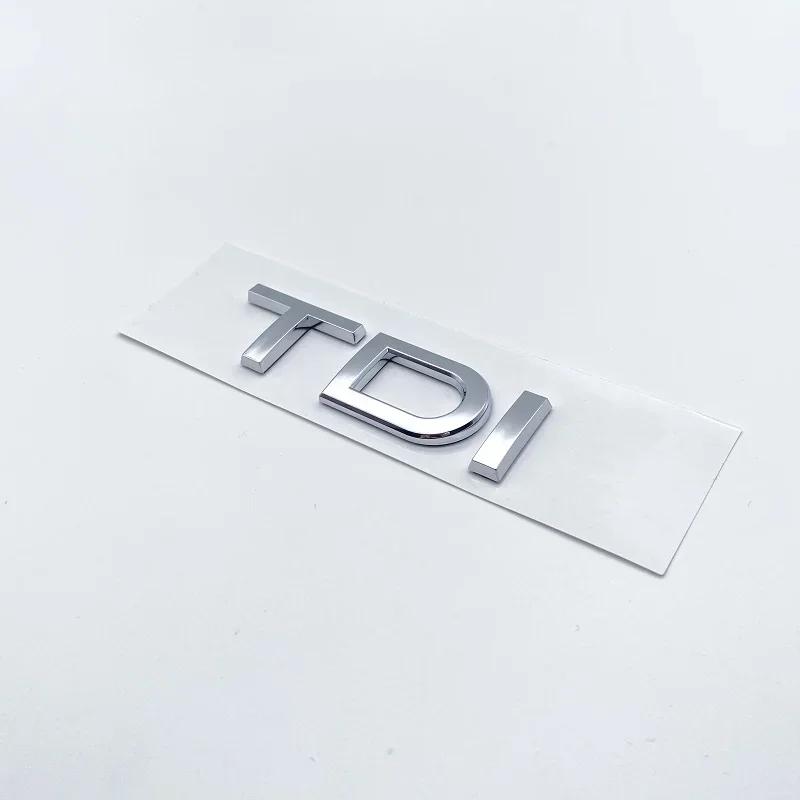 3D Krom Glanssvart ABS TDI TFSI Bil Bakemblem Klistremerke for Audi A1 A3 A4 A5 A6 A6L A7 A8 S3 S6 Q3 Q5 Q7 TT S RS