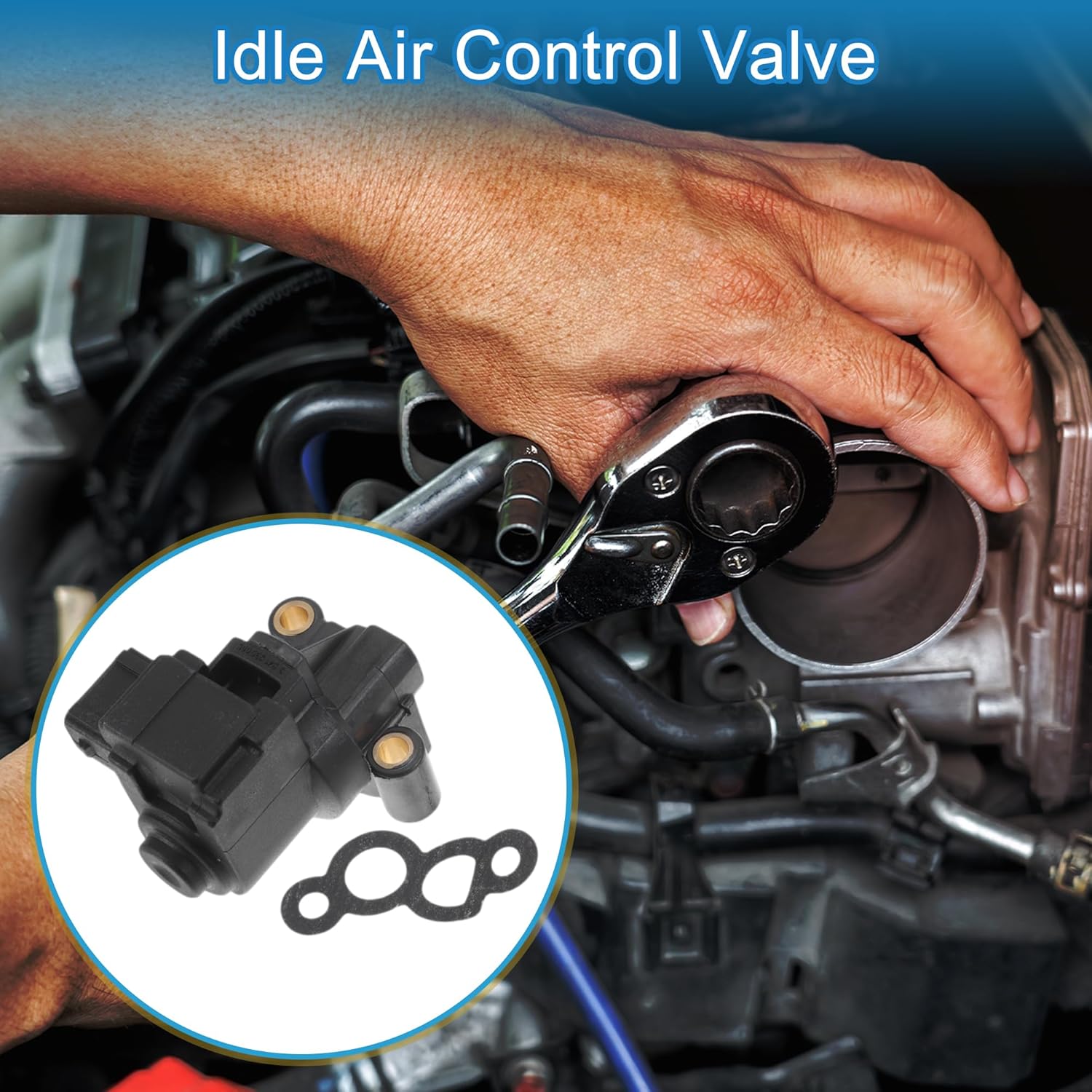 Car Idle Air Control Valve for BMW 318I 1996-1999 Replace No.13411247988 IACV Idle Motor Idle Air Control Valve for Stable Engine Operation