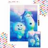 5D Diy Diamond Painting Two Cute Cartoon Characters Full Drill Rhinestones Mosaic Embroidery Handmade Products Home Decor Gift