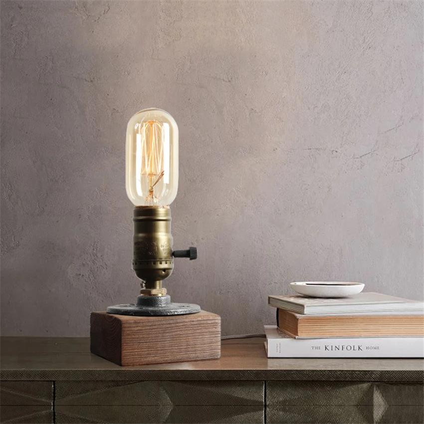 

Vintage E26/E27 Base Table Lamps Industrial Table Light Study Desk Lights Home Lighting Fixture for Kids Room Bedroom Lamp Decor US plug