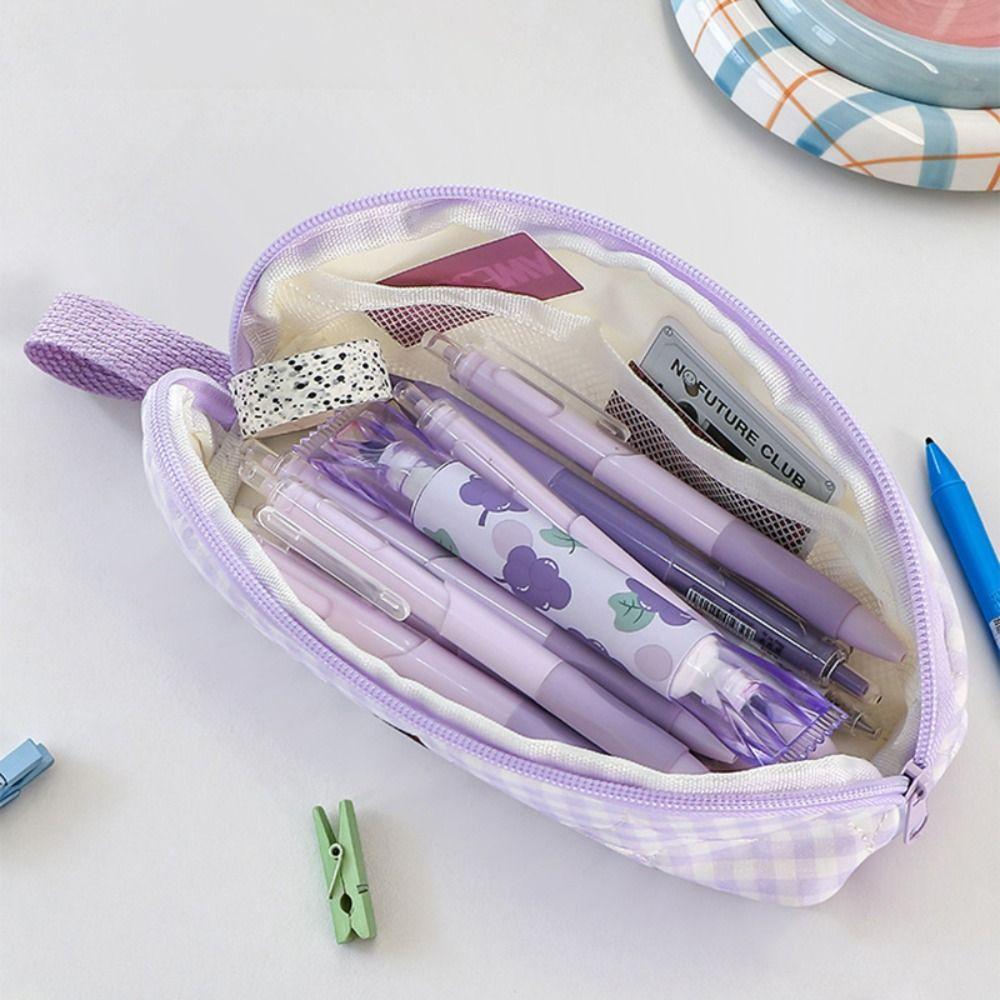 Large Capacity Pencil Case Portable Stationery Bag Lightweight Pen Pouch  Students Gift