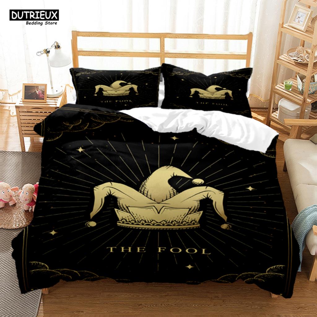Mysterious Pattern Digital Print Polyester Bedding Sets Child Kids Covers Boys Duvet Cover Set For Teens Comforter Bedding Sets