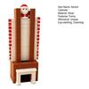 Santa Advent Calendar Fun Santa Claus Down The Fireplace with Sliding Design Wooden 3D Christmas Countdown Decoration Holiday Home Decor for