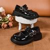 Mädchen Lederschuhe 2025 Frühling und Herbst Mode Kinder Auftrittsschuhe Schwarz Tanzschuhe Mittlere und ältere Kinder Mary Jane Prinzessin Schu