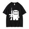 Funny Domo Kun AK47 Retro Graphic T Shirt Mens ONeck High Quality Fashion TShirt Man 100 Cotton Oversized Tshirts Streetwear