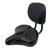 Saddle Bike Seat with Backrest Biking Height Adjustable Exercise Cushion Women Men