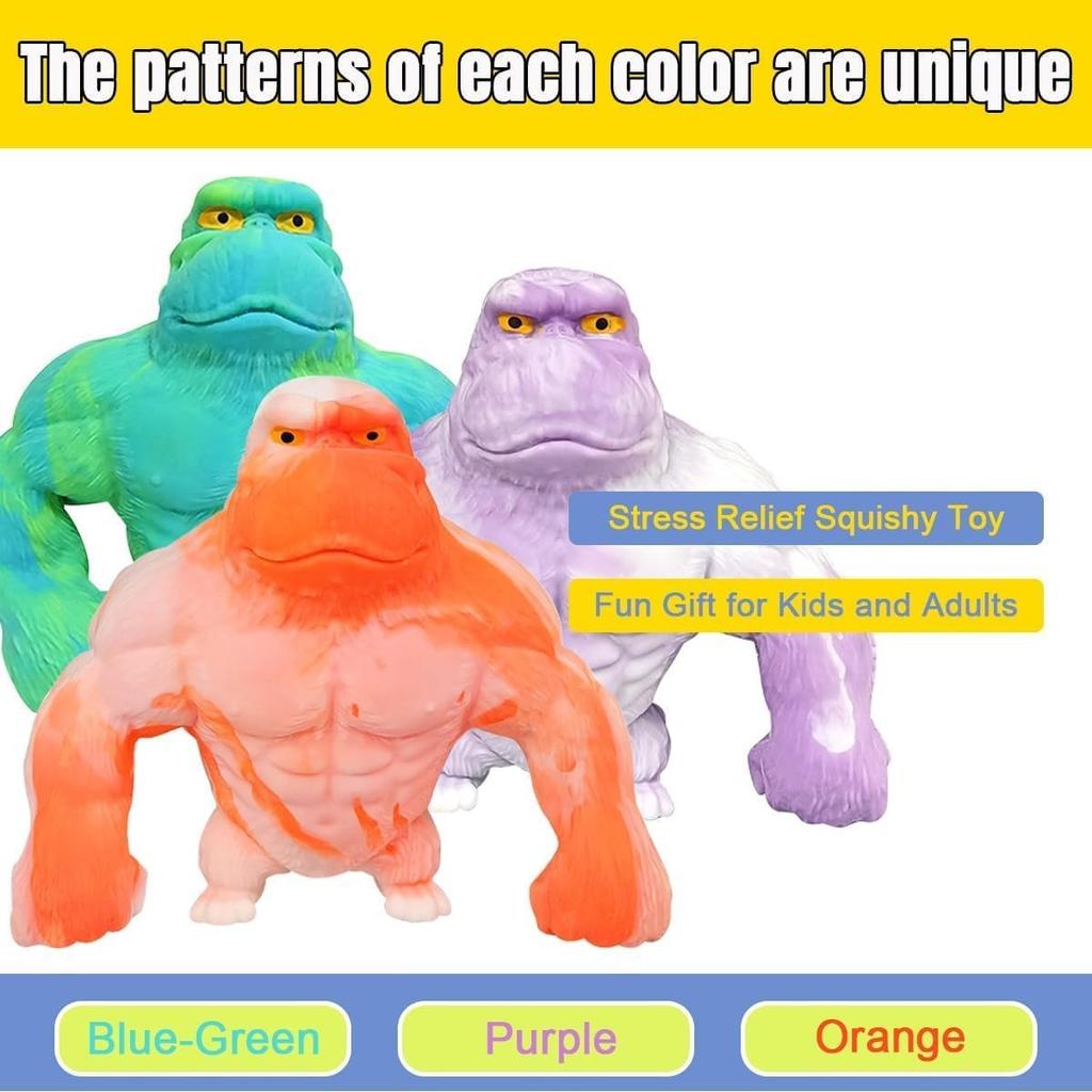 Klembar apeleketøy Strekkbar Lim-Sand Fylt Gummi Gorilla Elastisk Strekkbar Autisme Avspenningsleketøy Voksne Barn Gave