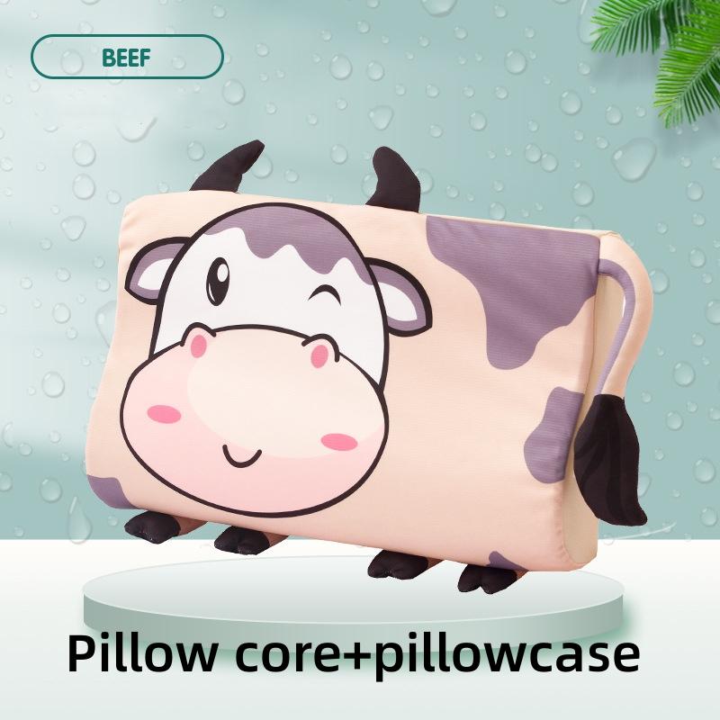 3-14 Years Kids Memory Foam Pillow Slow Rebound Soft Toddler Pillow Breathable Neck Pillow Washable Cover Support Sleep Pillows