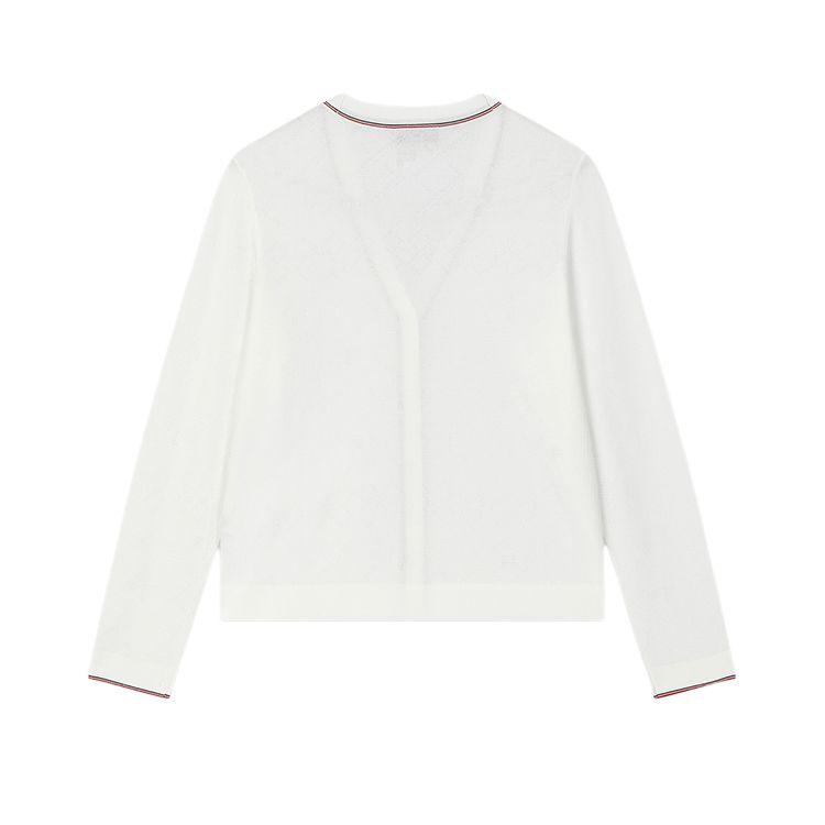 New FILA Knitwear Women's Steam White F11W431405F-IV