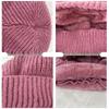 Women's Woolen Winter Hat with Integrated Scarf & Mask - Thick Knit for Warmth & Ear Protection