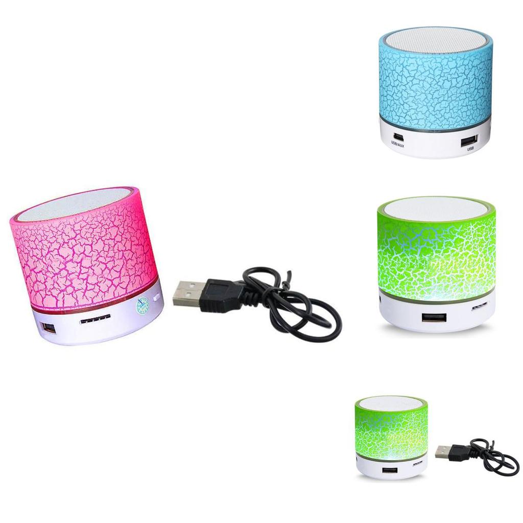 Tragbarer Mini-Bluetooth-Lautsprecher mit LED-Licht, kabelloser Lautsprecher, Geschenk, Auto, Zuhause, Outdoor