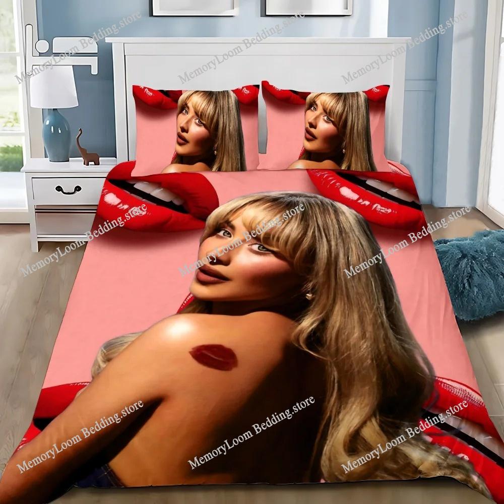 Sabrina CarpenterS Duvet Cover Pillowcase Bedding Set Adult Boy Girl Bedroom Decoration Children Gift Single Double Large Size
