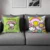 Cute Cartoon Art Cat H-Hellokitty Kawaii Cushion Cover Soft Pillow Case For Sofa Living Room Home Office Decor Protective Covers