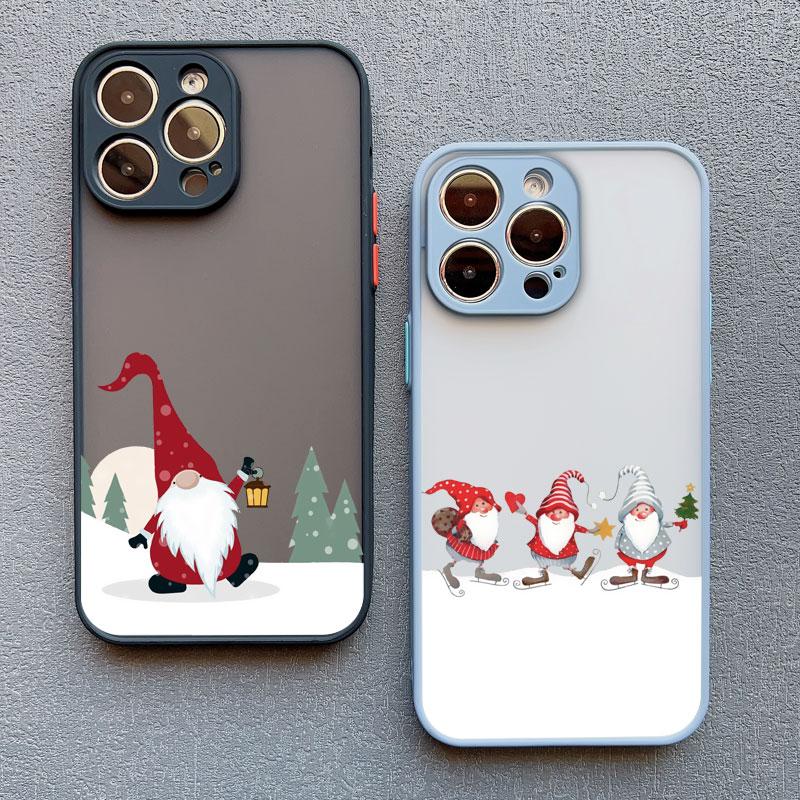 New Year Christmas Santa Claus Phone Case for IPhone 14 13 12 11 Pro Max Mini 15 Pro Max XS XR X 15 14 8 7 Plus Cute Back Covers