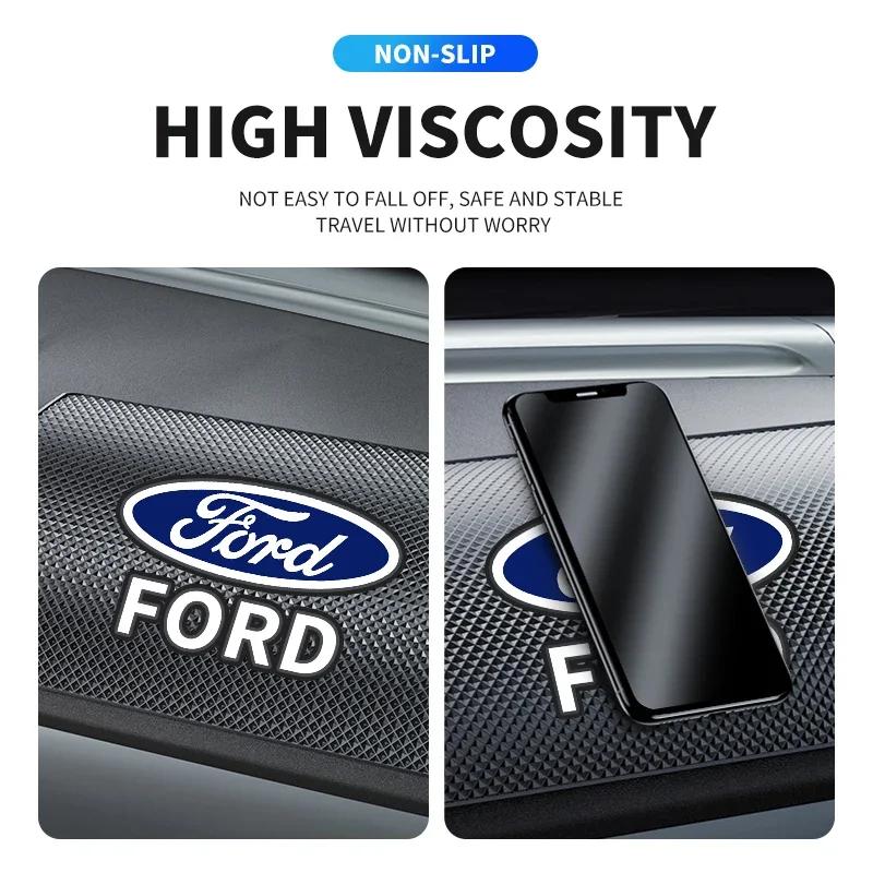 Tappetino Antiscivolo Adesivo per Auto Pad per Cruscotto Auto Tappetino Antiscivolo Resistente al Calore per Ford Focus 2 MK2 3 4 MK3 MK4 ST Mondeo Festiva Fusion